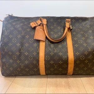 Louis Vuitton Monogram Keepall 55 duffle